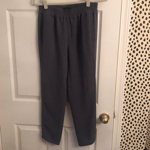 J Crew Gray Elastic Silky Joggers
